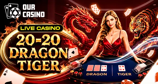 20-20 Dragon Tiger live casino game on MGLION