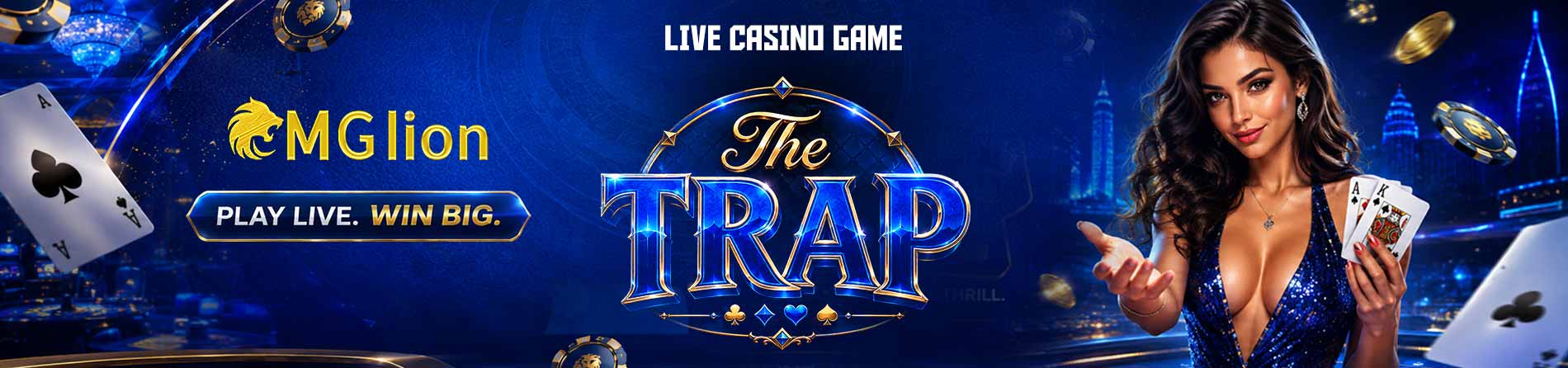 MGLION app — live casino game The Trap